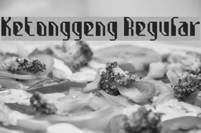 Ketonggeng Regular Font examples