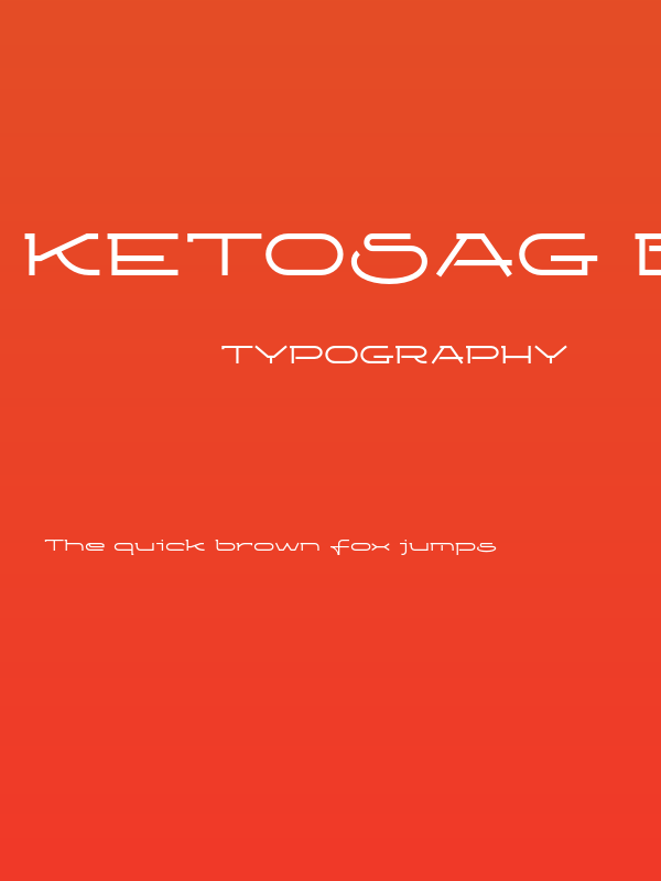 Ketosag Bold Poster