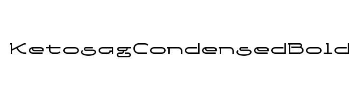 Ketosag Condensed Bold  font caratteri gratis