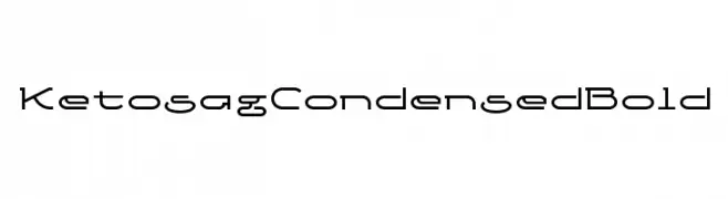 Ketosag Condensed Bold  baixar fontes gratis