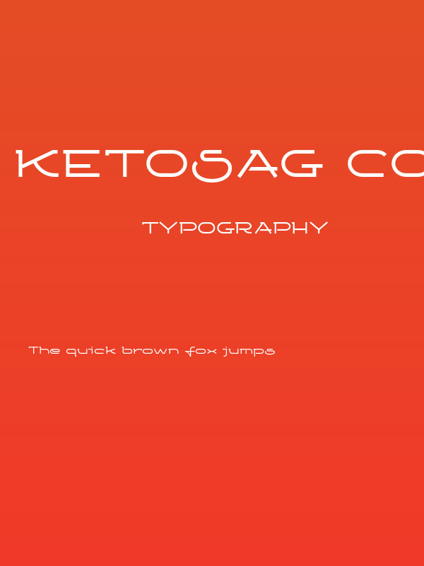 Ketosag Condensed Bold Poster