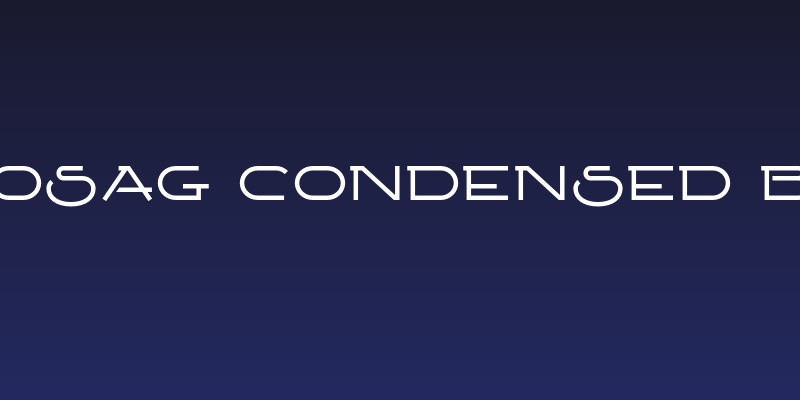 Ketosag Condensed Bold Social Header