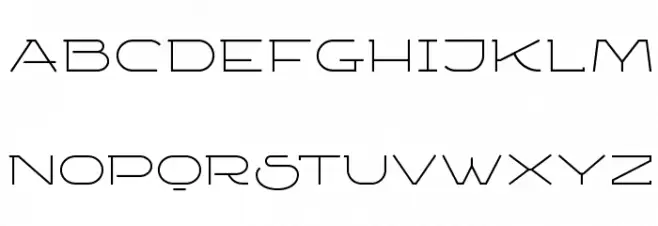 Ketosag Condensed Light 字体 大写