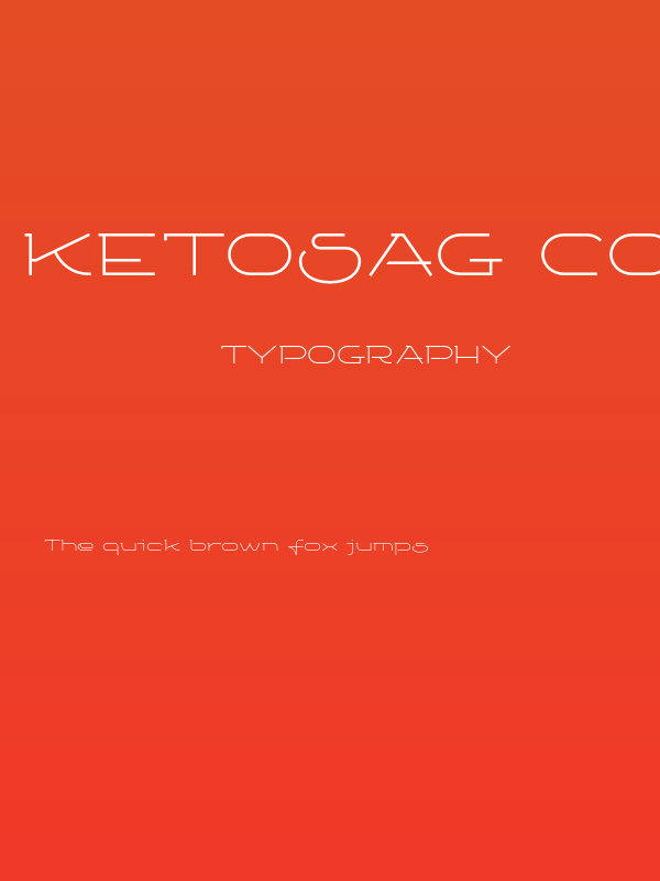 Ketosag Condensed Light Poster