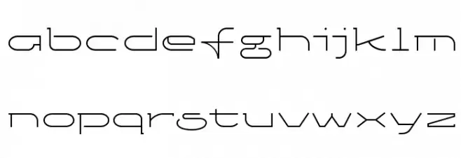 Ketosag Condensed Light フォント 小文字