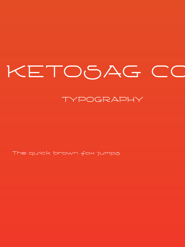 Ketosag Condensed Poster