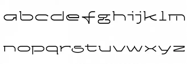 Ketosag Condensed フォント 小文字