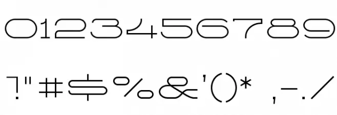 Ketosag Light Font OTHER CHARS