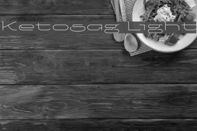 Ketosag Light Font examples