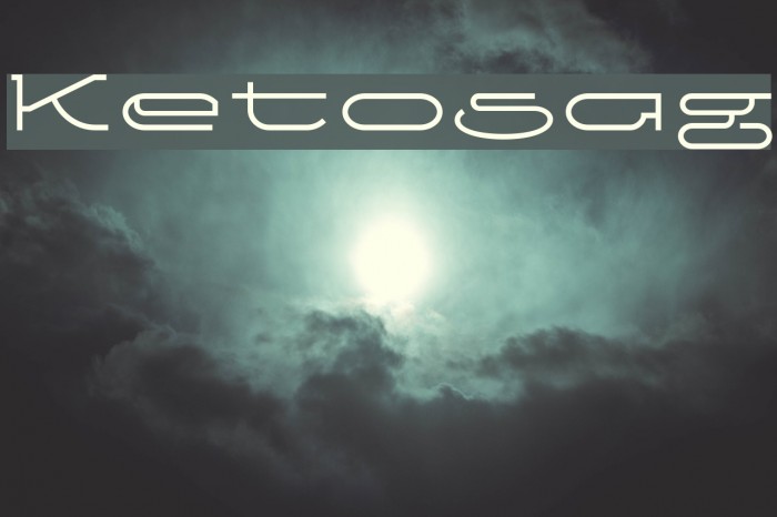 Ketosag Font examples