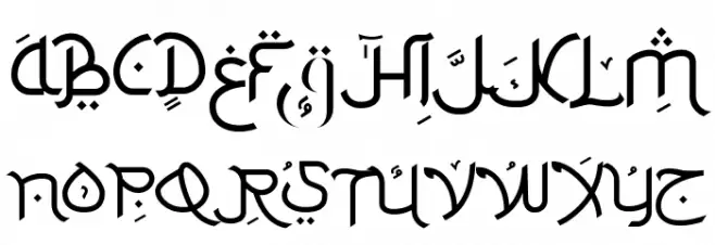 Ketupat Free Font UPPERCASE