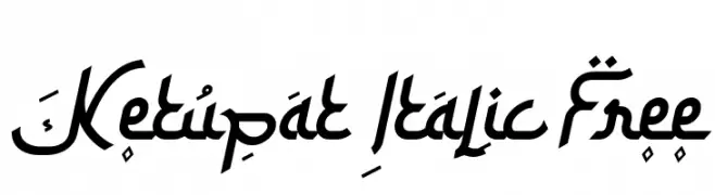 Ketupat Italic Free  Frei Schriftart Herunterladen