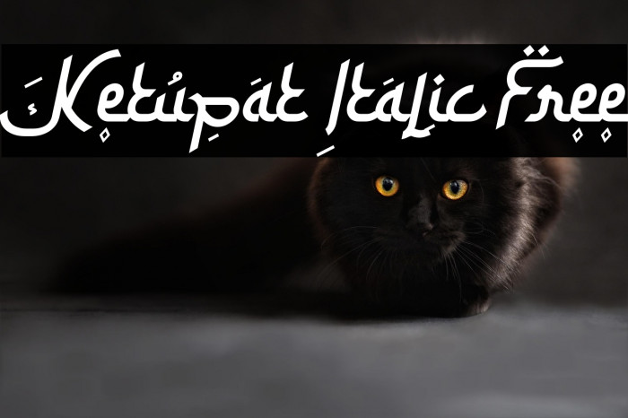 Ketupat Italic Free Example 1
