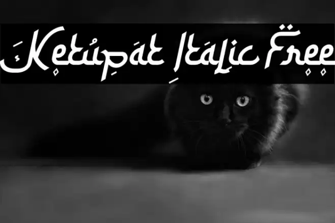 Ketupat Italic Free Font examples