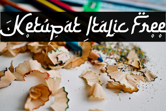 Ketupat Italic Free Example 2