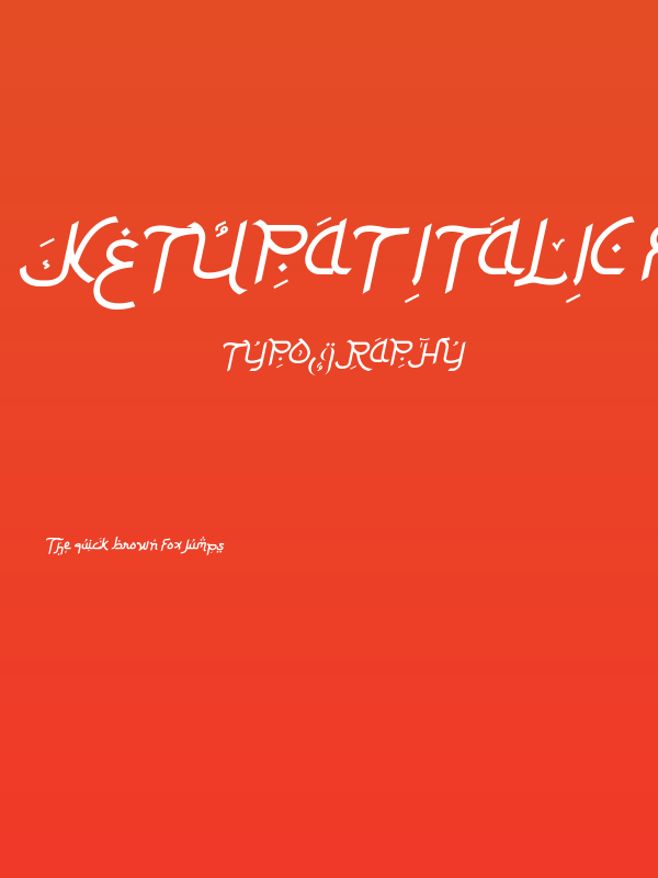 Ketupat Italic Free Poster