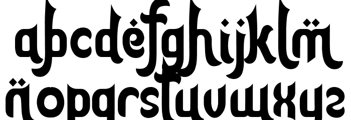 Ketupat Ramadhan Font LOWERCASE