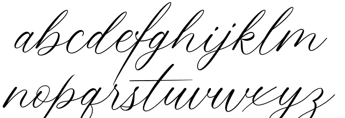 Keukenhof Font LOWERCASE