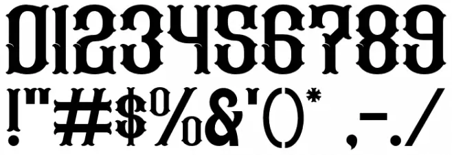 Kevin Ghal Font OTHER CHARS