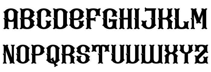 Kevin Ghal Font LOWERCASE