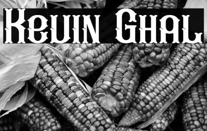 Kevin Ghal Font examples