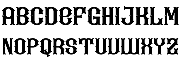 Kevin Ghal Font LOWERCASE
