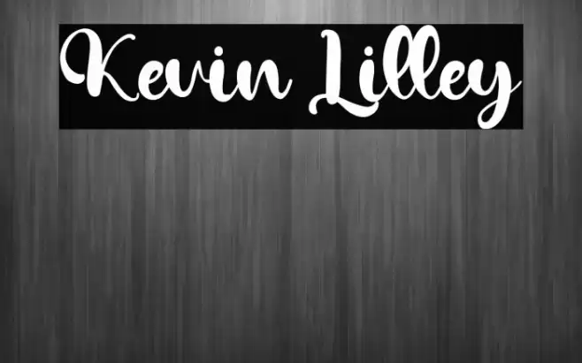 Kevin Lilley Font examples