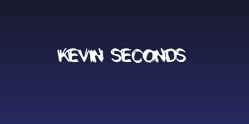 Kevin Seconds Social Header