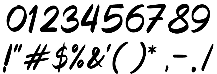 KevinAprilio Font OTHER CHARS