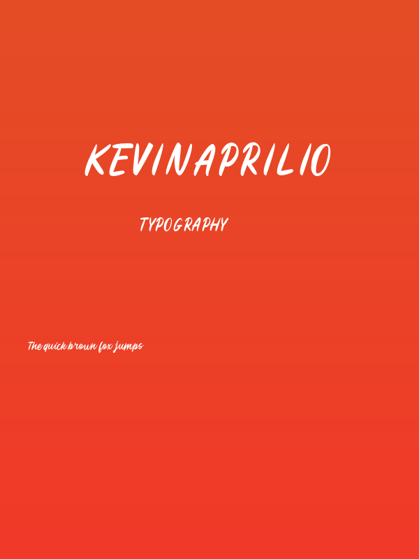 KevinAprilio Poster