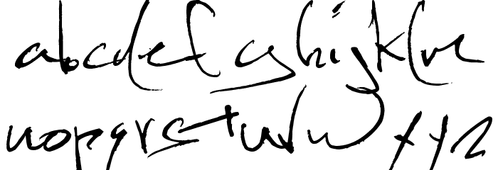 KevinWild Font LOWERCASE