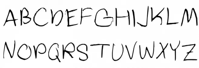 Key Regular Font Litere mari