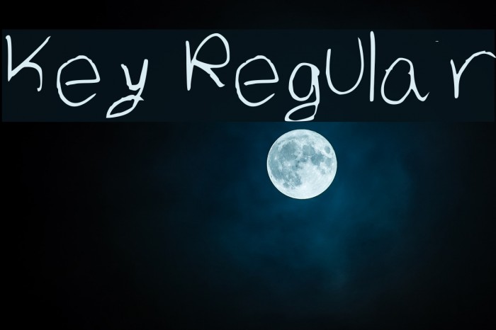 Key Regular Font examples