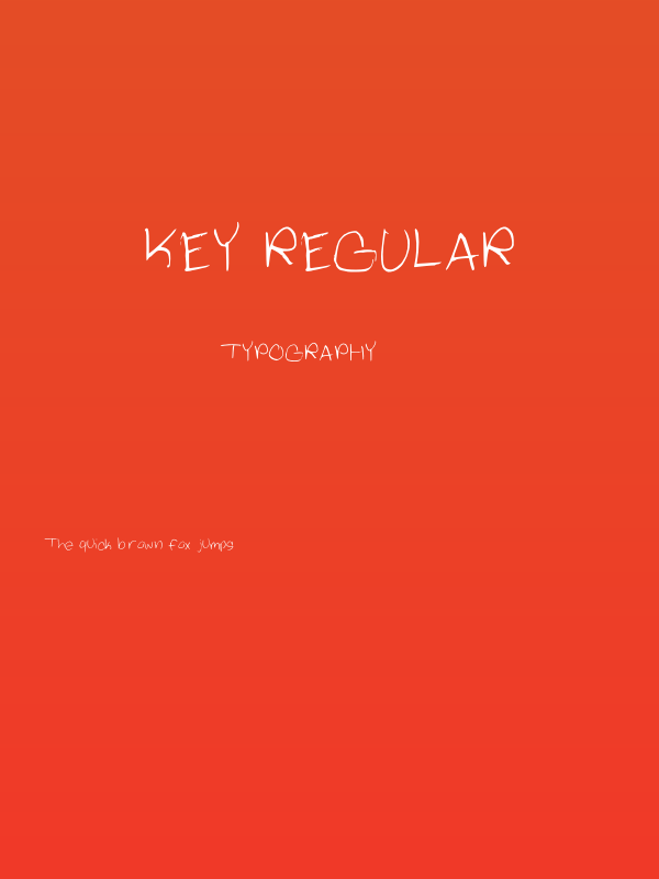 Key Regular Poster