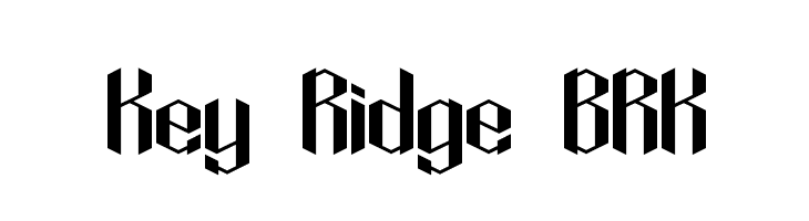 Key Ridge BRK  les polices de caractères gratuit tlcharger