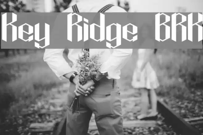 Key Ridge BRK Font examples