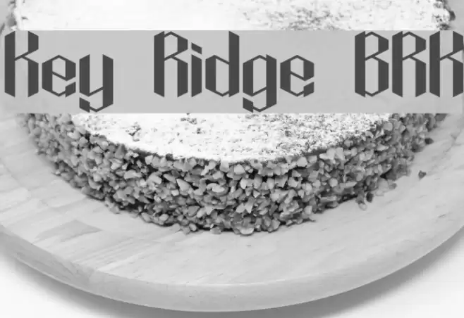 Key Ridge BRK Font examples