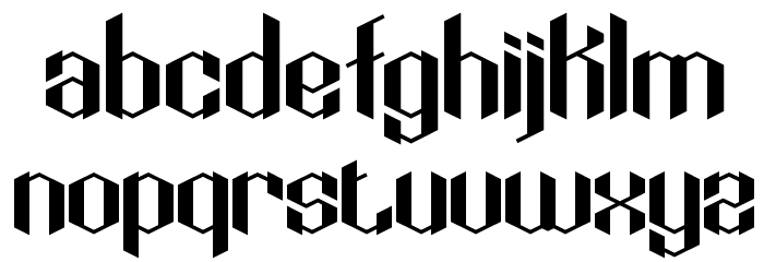 Key Ridge alt BRK Font LOWERCASE