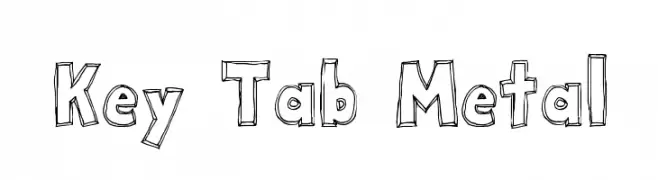 Key Tab Metal  Descarca Fonturi Gratis