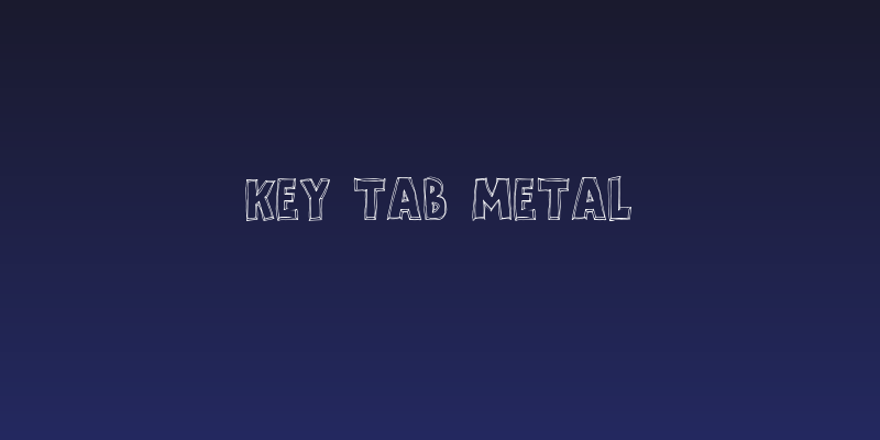 Key Tab Metal Social Header