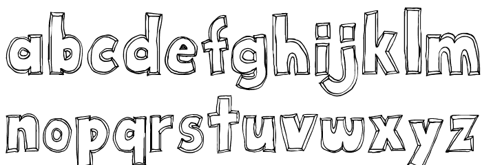 Key Tab Metal Font LOWERCASE