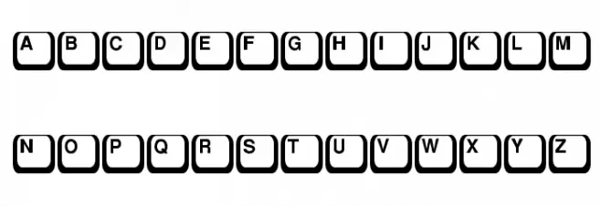 Key-Top 字体 大写