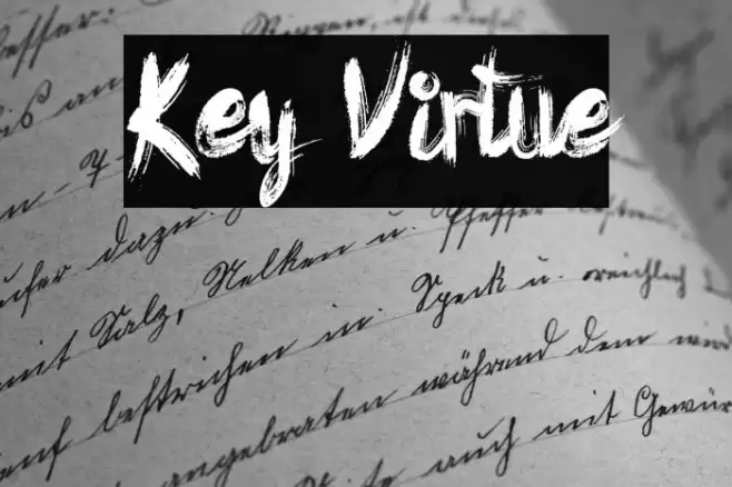 Key Virtue Font examples