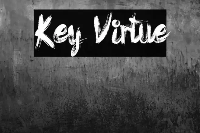 Key Virtue Font examples