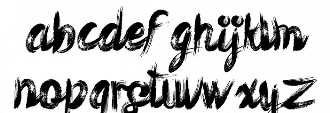 Key Virtue Schriftart Kleinbuchstaben