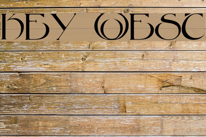 Key West Font examples
