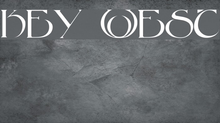 Key West Font examples