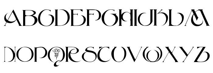 Key West Font LOWERCASE