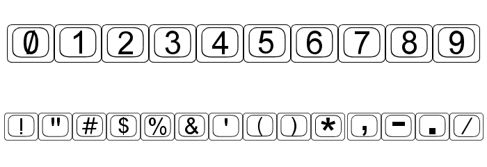 KeyTopZ Font Alte caractere