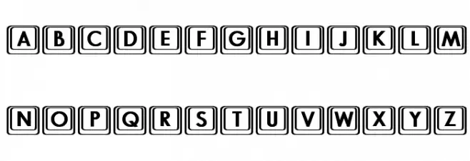 Keyboard KeysBT Bold خط أحرف كبيرة